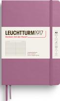Leuchtturm 1917 Užrašų knygelė Leuchtturm 1917, linijomis, kietu viršeliu, A5, 251 psl., purvinai rožinė, 80 g/m²