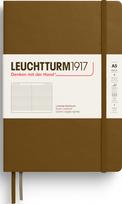 Leuchtturm 1917 Užrašų knygelė Leuchtturm 1917 A5, linijomis, kietu viršeliu, 251 psl., ruda, 80 g/m²