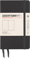 Leuchtturm 1917 Užrašų knygelė Leuchtturm 1917, kietais viršeliais, lygi, A6, 187 puslapiai, juoda, 80 g/m²