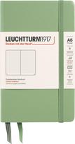 Leuchtturm 1917 Užrašų knygelė Leuchtturm 1917, kietais viršeliais, taškuota, A6, 187 psl., šalavijo žalia, 80 g/m²