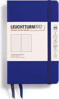 Leuchtturm 1917 Užrašų knygelė Leuchtturm 1917, kietais viršeliais, taškuota, A6, 187 puslapiai, tamsiai mėlyna, 80 g/m²