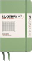 Leuchtturm 1917 Užrašų knygelė Leuchtturm 1917, kietu viršeliu, languota, A6, 187 psl., šalavijo žalia, 80 g/m²
