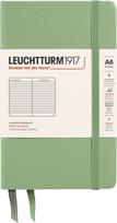 Leuchtturm 1917 Užrašų knygelė Leuchtturm 1917, linijomis, kietu viršeliu, A6, 187 puslapiai, šalavijo žalia, 80 g/m²