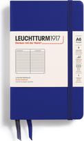 Leuchtturm 1917 Užrašų knygelė Leuchtturm 1917, linijomis, kietu viršeliu, A6, 187 psl., tamsiai mėlyna, 80 g/m²