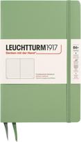 Leuchtturm 1917 Užrašų knygelė Leuchtturm 1917, kietais viršeliais, taškuota, B6+, 219 puslapių, šalavijo žalia, 80 g/m²