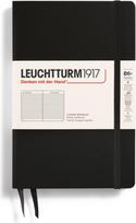 Leuchtturm 1917 Užrašų knygelė Leuchtturm 1917 B6+, linijomis, kietu viršeliu, 219 puslapių, juoda, 80 g/m²