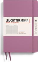 Leuchtturm 1917 Užrašų knygelė Leuchtturm 1917 B6+, linijomis, kietu viršeliu, 219 puslapių, purvinai rožinė, 80 g/m²