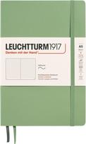 Leuchtturm 1917 Užrašų knygelė taškuotais lapais minkštais viršeliais Leuchtturm 1917 A5, 123 psl., šalavijo žalia, 80 g/m²