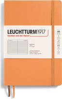 Leuchtturm 1917 Sąsiuvinis Leuchtturm 1917 A5, linijomis, minkštais viršeliais, 123 puslapiai, abrikosų spalvos, 80 g/m²