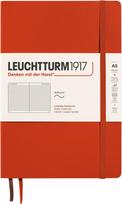 Leuchtturm 1917 Užrašų knygelė Leuchtturm 1917 A5, linijomis, minkštais viršeliais, 123 psl., tamsiai oranžinė, 80 g/m²