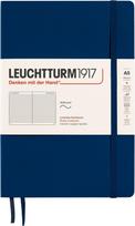 Leuchtturm 1917 Sąsiuvinis Leuchtturm 1917 A5, linijomis, minkštais viršeliais, 123 puslapiai, tamsiai mėlynas, 80 g/m²
