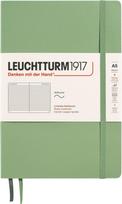 Leuchtturm 1917 Užrašų knygelė Leuchtturm 1917 A5, linijomis, minkštais viršeliais, 123 puslapiai, šalavijo žalia, 80 g/m²