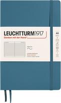 Leuchtturm 1917 Užrašų knygelė Leuchtturm 1917 A5, linijomis, minkštais viršeliais, 123 puslapiai, melsvai pilka, 80 g/m²