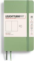 Leuchtturm 1917 Užrašų knygelė Leuchtturm 1917, minkštais viršeliais, lygi, A6, 123 puslapiai, šalavijo žalia, 80 g/m²