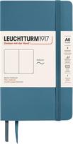 Leuchtturm 1917 Užrašų knygelė Leuchtturm 1917, minkštais viršeliais, lygi, A6, 123 puslapiai, melsvai pilka, 80 g/m²