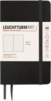 Leuchtturm 1917 Užrašų knygelė Leuchtturm 1917, taškuota, minkštais viršeliais, A6, 123 puslapiai, juoda, 80 g/m²