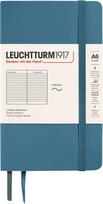 Leuchtturm 1917 Užrašų knygelė Leuchtturm 1917, linijomis, minkštais viršeliais, A6, 123 psl., melsvai pilka, 80 g/m²