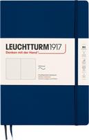 Leuchtturm 1917 Taškuotas užrašų knygelė minkštais viršeliais Leuchtturm 1917 B5, 123 puslapiai, tamsiai mėlyna, 80 g/m²