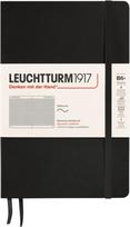 Leuchtturm 1917 Užrašų knygelė Leuchtturm 1917 B6+, languota, minkštais viršeliais, 123 puslapiai, juoda, 80 g/m²
