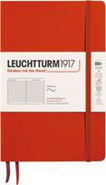 Leuchtturm 1917 Užrašų knygelė Leuchtturm 1917 B6+, linijomis, minkštais viršeliais, 123 puslapiai, tamsiai oranžinė, 80 g/m²