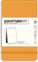 Leuchtturm 1917 Užrašų knygelė Leuchtturm 1917, kietais viršeliais, lygi, A6, 184 puslapiai, oranžinė, 80 g/m²