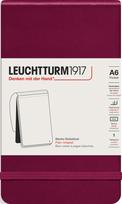 Leuchtturm 1917 Užrašų knygelė Leuchtturm 1917, kietais viršeliais, lygi, A6, 184 puslapiai, bordo, 80 g/m²