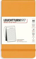 Leuchtturm 1917 Užrašų knygelė Leuchtturm 1917 A6, linijomis, kietu viršeliu, 184 puslapiai, oranžinė, 80 g/m²