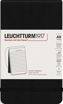 Leuchtturm 1917 Užrašų knygelė Leuchtturm 1917, linijomis, kietu viršeliu, A6, 184 puslapiai, juoda, 80 g/m²