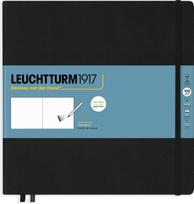 Leuchtturm 1917 Skečų knyga Leuchtturm 1917, kietais viršeliais, kvadratinė, 112 psl., juoda, 150 g/m²