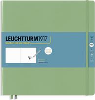 Leuchtturm 1917 Sąsiuvinis Leuchtturm 1917, kietu viršeliu, kvadratinis, 112 psl., šalavijo žalia, 150 g/m²