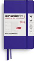 Leuchtturm 1917 Savaitinis planuoklis su linijiniu užrašų knygele kietu viršeliu Leuchtturm 1917 2026 EN A6, tamsiai mėlynas