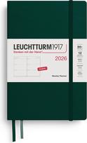 Leuchtturm 1917 Savaitinis planuoklis Leuchtturm 1917 2026 EN B6+, kietas viršelis, miško žalia