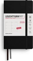 Leuchtturm 1917 Savaitinis planuoklis Leuchtturm 1917 2026 EN A6, juodas, kietu viršeliu