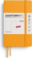 Leuchtturm 1917 Savaitinis planuoklis Leuchtturm 1917 2026 EN A6, kietu viršeliu, oranžinis