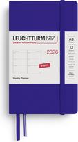 Leuchtturm 1917 Savaitinis planuoklis Leuchtturm 1917 2026 EN A6, tamsiai mėlynas