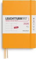 Leuchtturm 1917 Savaitinis planuoklis Leuchtturm 1917 2026 EN A5, minkštais viršeliais, oranžinis