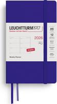 Leuchtturm 1917 Savaitinis planuoklis Leuchtturm 1917 2026 EN A6, minkštais viršeliais, tamsiai mėlynas