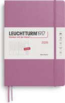 Leuchtturm 1917 Savaitinis planuoklis Leuchtturm 1917 2026 EN B5, kietu viršeliu, purvinai rožinis