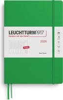 Leuchtturm 1917 Savaitinis planuoklis Leuchtturm 1917 2026 EN B5, kietu viršeliu, šviesiai žalias