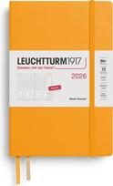 Leuchtturm 1917 Savaitinis planuoklis Leuchtturm 1917 2026 EN B6+, kietas viršelis, oranžinis