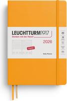 Leuchtturm 1917 Dienotvarkės planuoklis Leuchtturm 1917 2026 EN A5, kietu viršeliu, oranžinis