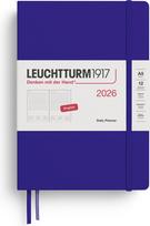 Leuchtturm 1917 Dienos planuoklis Leuchtturm 1917 2026 EN A5, kietu viršeliu, tamsiai mėlynas