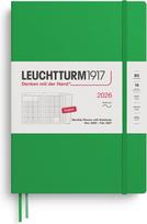 Leuchtturm 1917 Mėnesinis planuoklis su užrašų knygele minkštais viršeliais Leuchtturm 1917 2025/2027 16M EN B5, šviesiai žalias