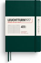 Leuchtturm 1917 Užrašų knygelė Leuchtturm 1917 A5, linijomis, kietu viršeliu, 411 puslapių, miško žalia