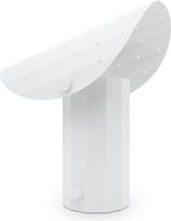 Kaspa Stalinė lempa Apolin su perforuotu gaubtu, 30 cm, balta
