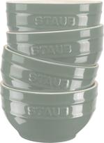 Staub Užkandžių dubenėliai Staub, 14 cm, eukalipto žalia, 4 vnt.