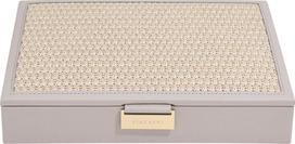 Stackers Papuošalų dėžutė Stackers Raffia classic, taupe spalvos, su dangteliu