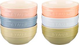 Staub Užkandžių dubenėliai Staub, spalvoti, 14 cm, 6 vnt.