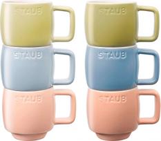 Staub Puodeliai Staub, 100 ml, spalvoti, 6 vnt.