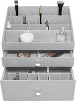 Stackers Kosmetikos organizatorius Stackers Pebble supersize, su 2 stalčiais, pilkas